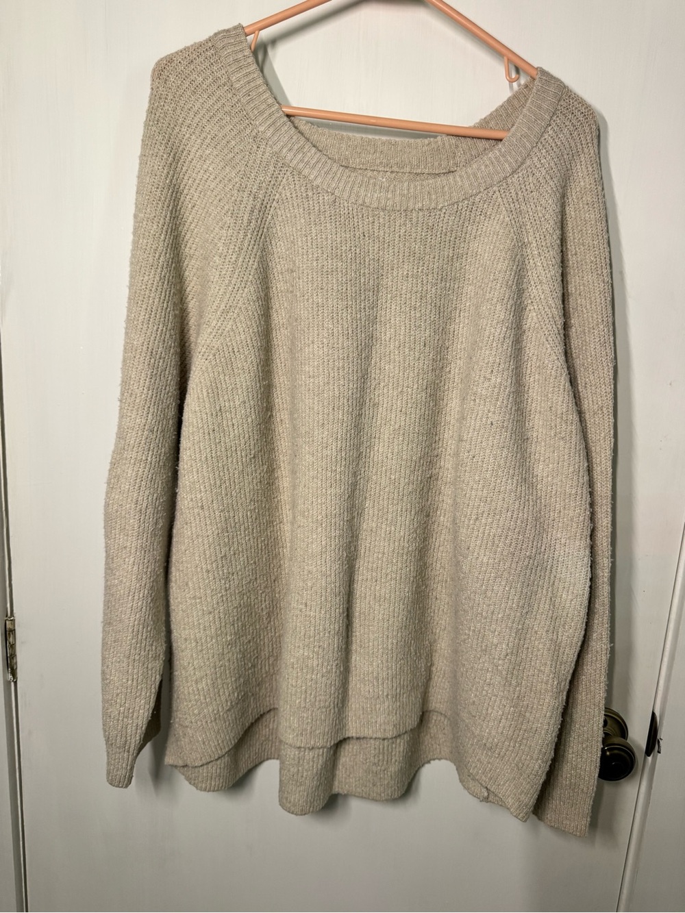 Maurices Women's Scoop Neck Sweater in Oatmeal